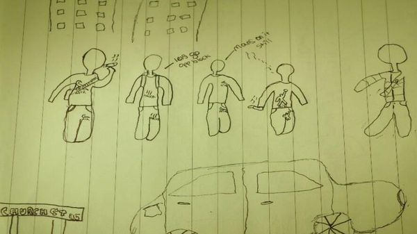 Drawing of the murder of David Gomoh - Sputnik International