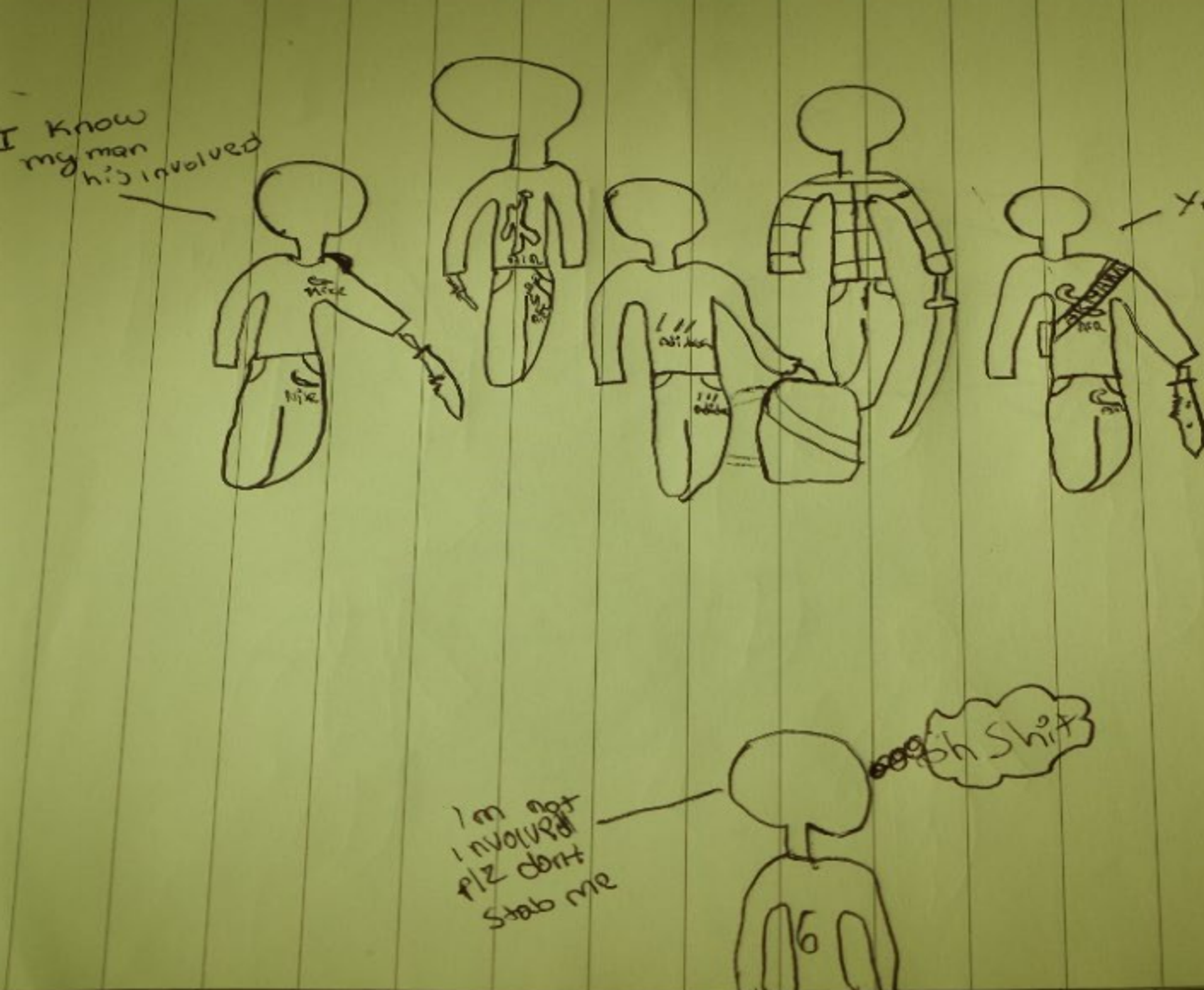 David Ture's drawing of the attack on David Gomoh David Ture's drawing of the attack on David Gomoh - Sputnik International, 1920, 17.09.2021