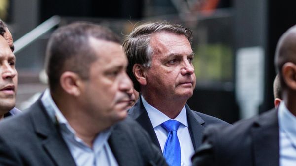 Brazil's President Jair Bolsonaro walks outside his hotel while attending the UN General Assembly 76th session General Debate at the United Nations, in New York City, U.S., September 20, 2021 - Sputnik International