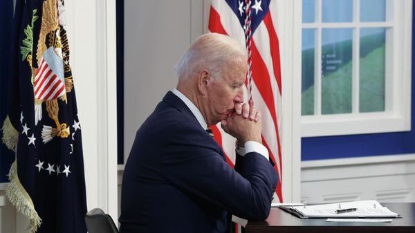 U.S. President Joe Biden participates in a meeting of the Major Economies Forum on Energy and Climate (MEF) on climate change, from an auditorium at the White House in Washington, U.S., September 17, 2021 - Sputnik International