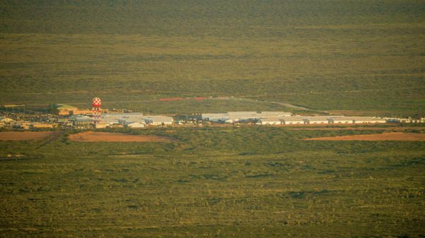 The Dona Ana Range Complex on Fort Bliss, which houses refugees recently evacuated from Afghanistan, is pictured near Chaparral, New Mexico, U.S. September 2, 2021 - Sputnik International