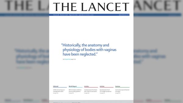 Screenshot of the cover of The Lancet issue from 25 September 2021 Screenshot of the cover of The Lancet issue from 25 September 2021 - Sputnik International