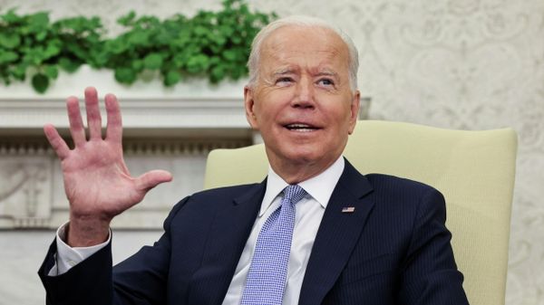 U.S. President Joe Biden responds to questions as he meets with India's Prime Minister Narendra Modi in the Oval Office at the White House in Washington, U.S., September 24, 2021 - Sputnik International