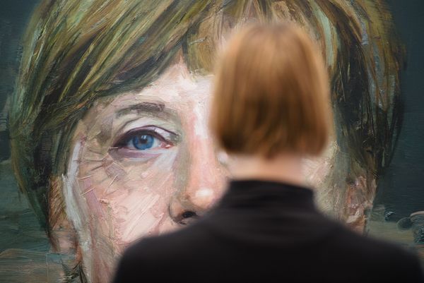 "Portrait of Angela Merkel" by  Colin Davidson at the London Art Fair. 19 January 2016. - Sputnik International