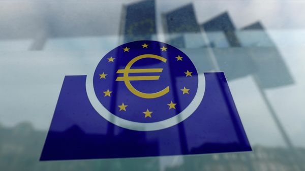 The European Central Bank (ECB) logo in Frankfurt, Germany, January 23, 2020. - Sputnik International