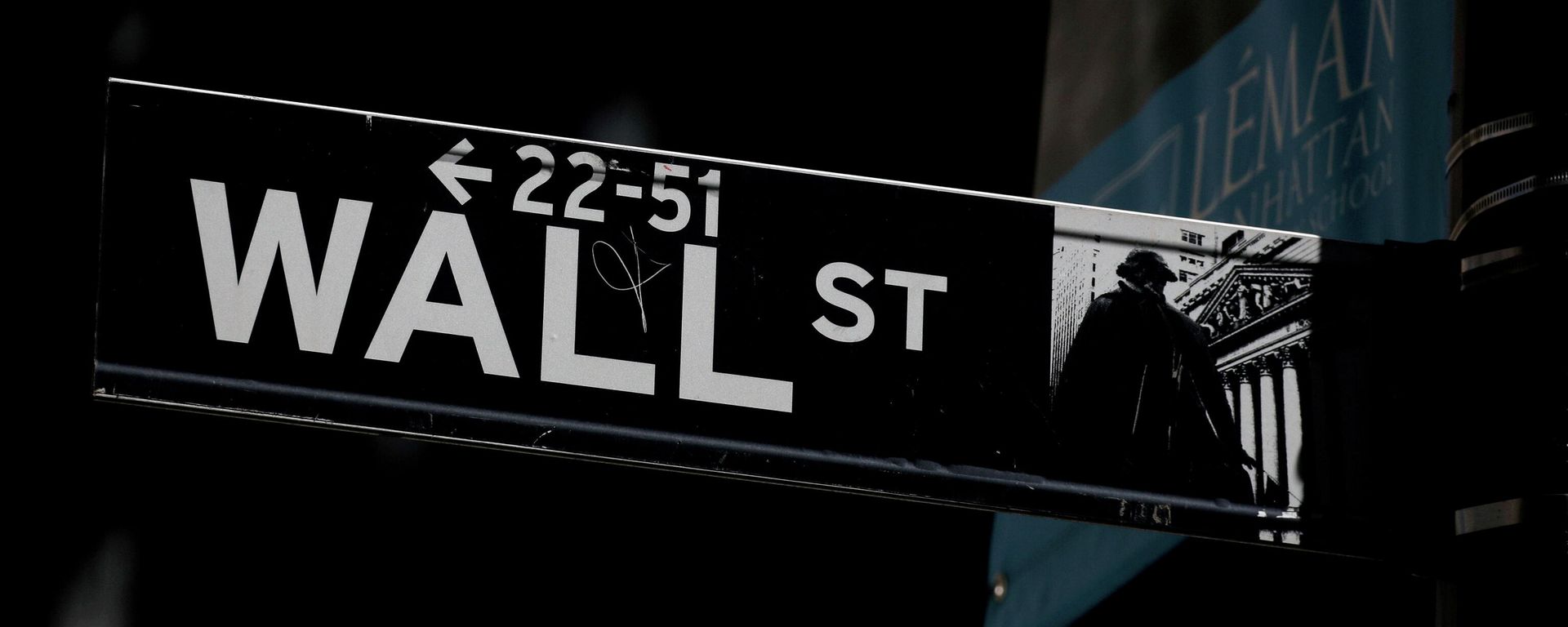 A Wall St. street sign is seen near the New York Stock Exchange (NYSE) in New York City, U.S., September 17, 2019. A Wall St. street sign is seen near the New York Stock Exchange (NYSE) in New York City, U.S., September 17, 2019. - Sputnik International, 1920, 08.10.2021