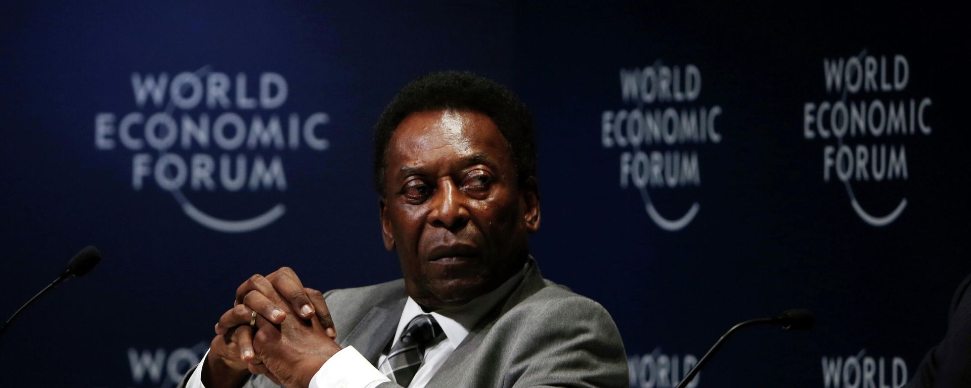 Soccer legend Pele attends the World Economic Forum on Latin America in Sao Paulo during the World Economic Forum on Latin America in Sao Paulo, Brazil March 14, 2018. Soccer legend Pele attends the World Economic Forum on Latin America in Sao Paulo during the World Economic Forum on Latin America in Sao Paulo, Brazil March 14, 2018. - Sputnik International, 1920, 01.10.2021