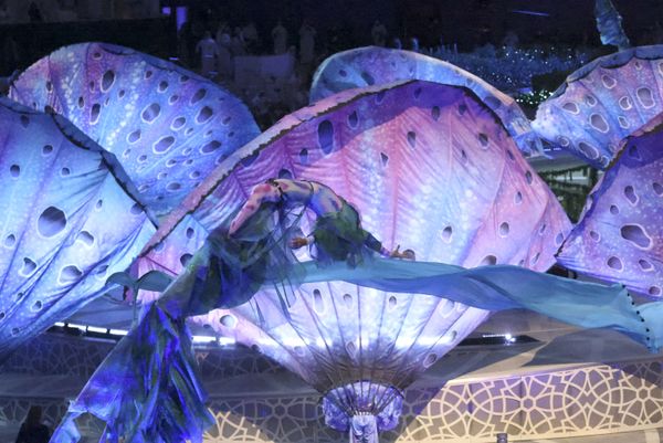 An artist performs during the opening ceremony of the Dubai Expo 2020. - Sputnik International