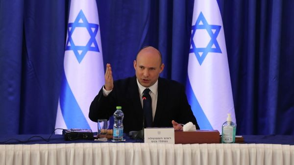 Israeli Prime Minister Naftali Bennett attends a cabinet meeting at the Ministry of foreign affairs offices in Jerusalem, September 12, 2021 - Sputnik International