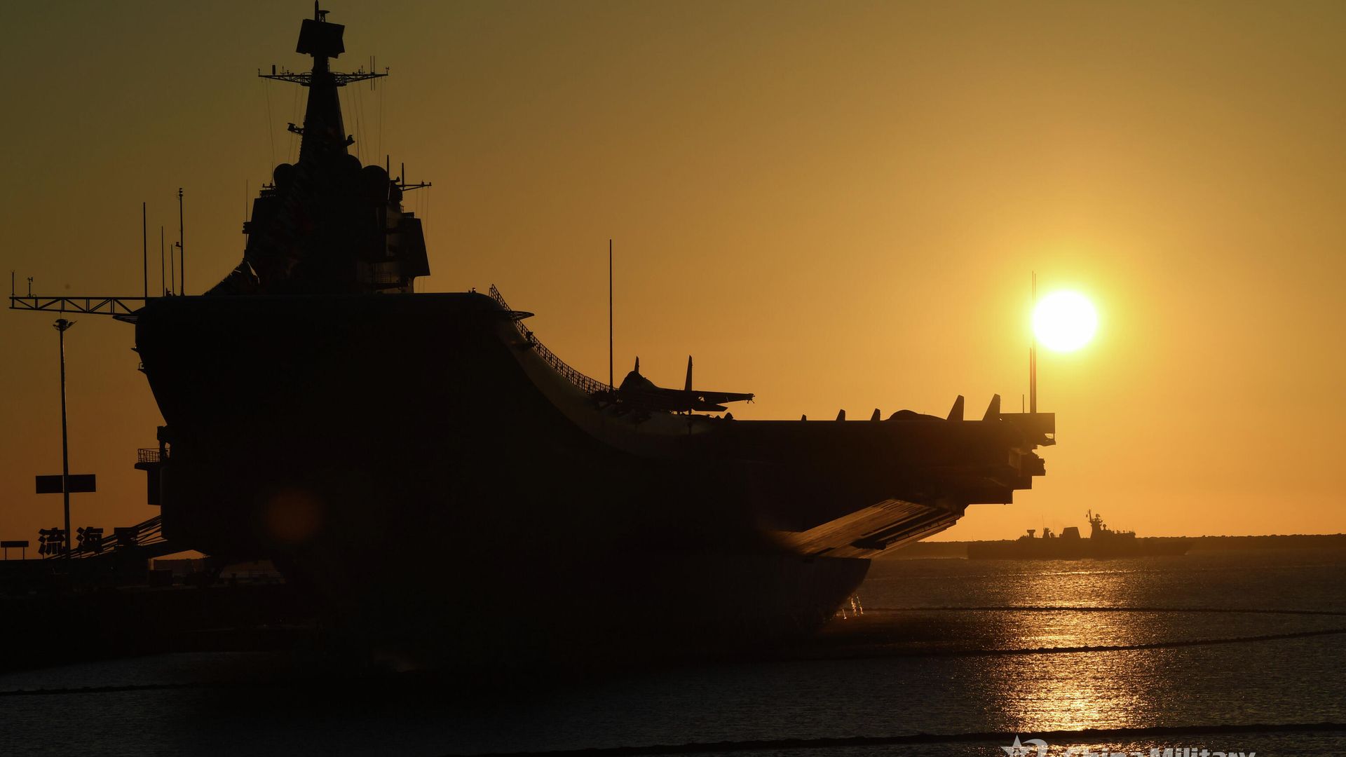 The picture shows aircraft carrier Shandong berths at a naval port in Sanya. China’s first domestically-made aircraft carrier Shandong (Hull 17) was officially commissioned to the PLA Navy at a military port in Sanya, South China’s Hainan Province, on the afternoon of December 17, 2019, making China one of the few countries in the world that have multiple carriers. The picture shows aircraft carrier Shandong berths at a naval port in Sanya. China’s first domestically-made aircraft carrier Shandong (Hull 17) was officially commissioned to the PLA Navy at a military port in Sanya, South China’s Hainan Province, on the afternoon of December 17, 2019, making China one of the few countries in the world that have multiple carriers. - Sputnik International, 1920, 11.04.2023