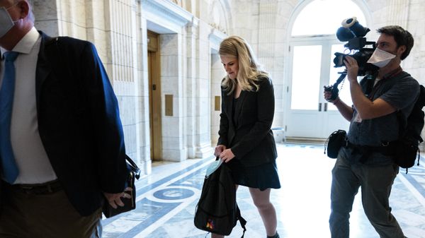  Frances Haugen, former Facebook employee turned whistleblower, arrives to testify before a Senate Commerce, Science, and Transportation Subcommittee on Consumer Protection, Product Safety, and Data Security hearing to examine Facebook's practices, on Capitol Hill on October 05, 2021 in Washington, DC.  - Sputnik International