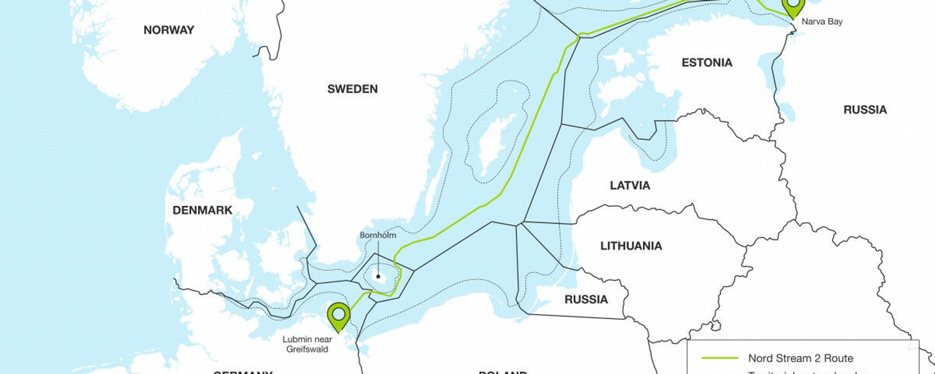 Nord stream 2 route map Nord stream 2 route map - Sputnik International, 1920, 06.10.2021