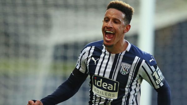 West Bromwich Albion's Callum Robinson celebrates after scoring his side's third goal during an English Premier League soccer match between West Bromwich Albion and Southampton at The Hawthorns in West Bromwich, England, Monday April 12, 2021 West Bromwich Albion's Callum Robinson celebrates after scoring his side's third goal during an English Premier League soccer match between West Bromwich Albion and Southampton at The Hawthorns in West Bromwich, England, Monday April 12, 2021 - Sputnik International