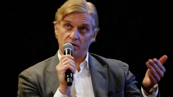 FILE - In this file photo taken on Friday, May 28, 2010, Team owner Oleg Tinkov speaks to the media during a Tinkoff-Saxo cycling team press conference in London. Less obvious names on the list include Sergei Galitsky, founder of retail chain Magnit, and Arkady Volozh, founder and CEO of the search engine Yandex, and bankers Oleg Tinkov and Ruben Vardanyan. - Sputnik International