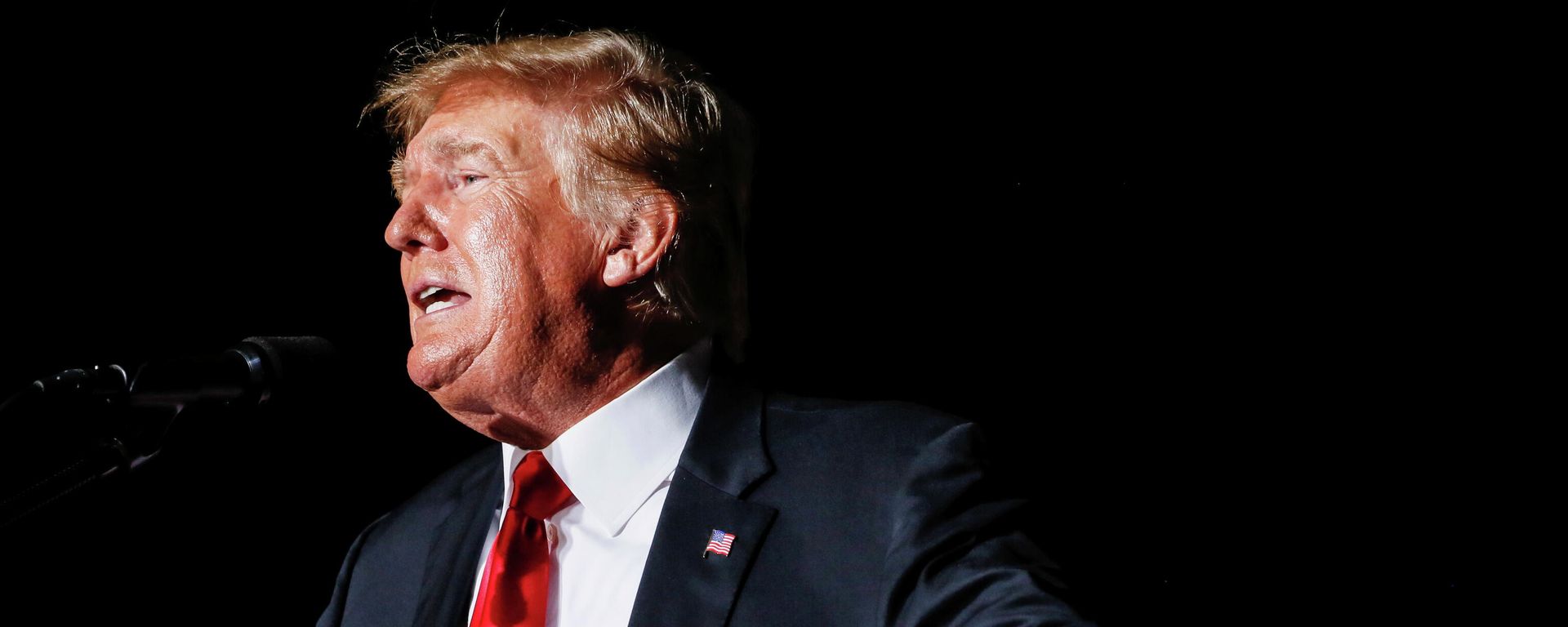 Former U.S. President Donald Trump speaks during a rally at the Iowa States Fairgrounds in Des Moines, Iowa, U.S., October 9, 2021. REUTERS/Rachel Mummey - Sputnik International, 1920, 18.10.2021