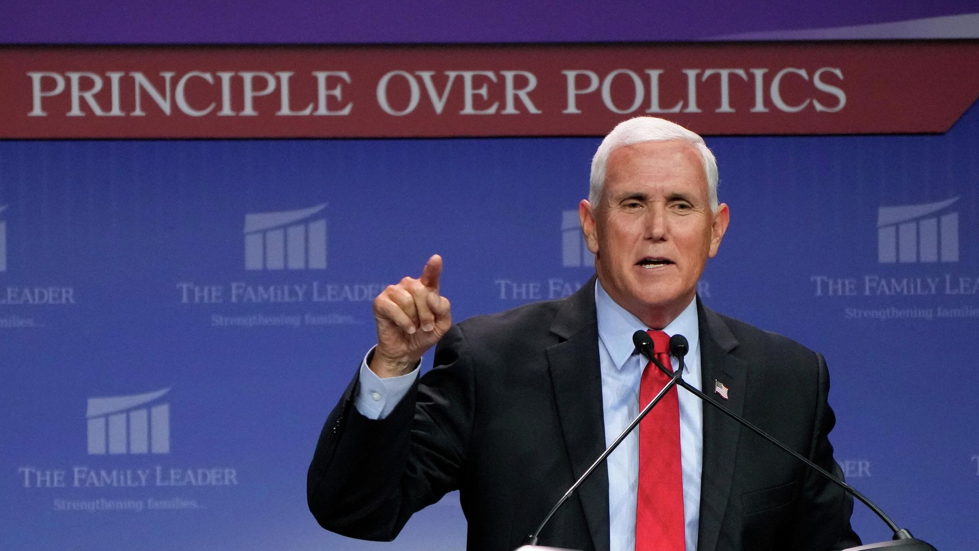 Former Vice President Mike Pence speaks during the Family Leadership Summit, Friday, July 16, 2021, in Des Moines, Iowa. - Sputnik International, 1920, 10.10.2021