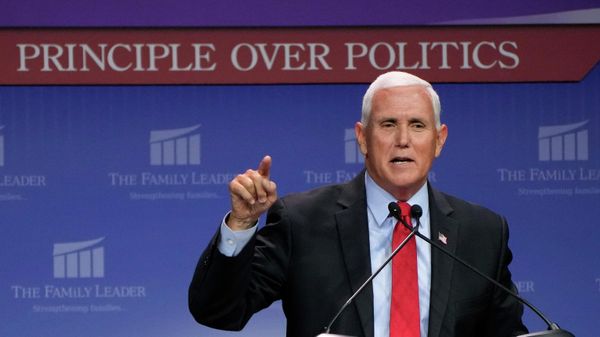 Former Vice President Mike Pence speaks during the Family Leadership Summit, Friday, July 16, 2021, in Des Moines, Iowa. - Sputnik International