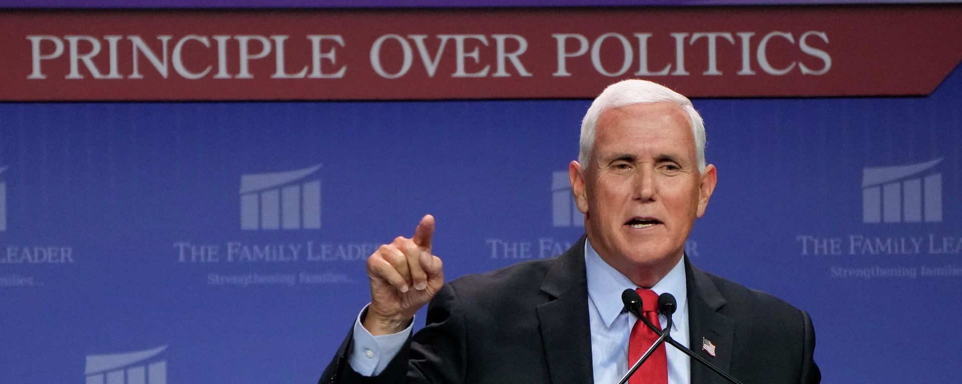 Former Vice President Mike Pence speaks during the Family Leadership Summit, Friday, July 16, 2021, in Des Moines, Iowa. Former Vice President Mike Pence speaks during the Family Leadership Summit, Friday, July 16, 2021, in Des Moines, Iowa. - Sputnik International, 1920, 10.10.2021