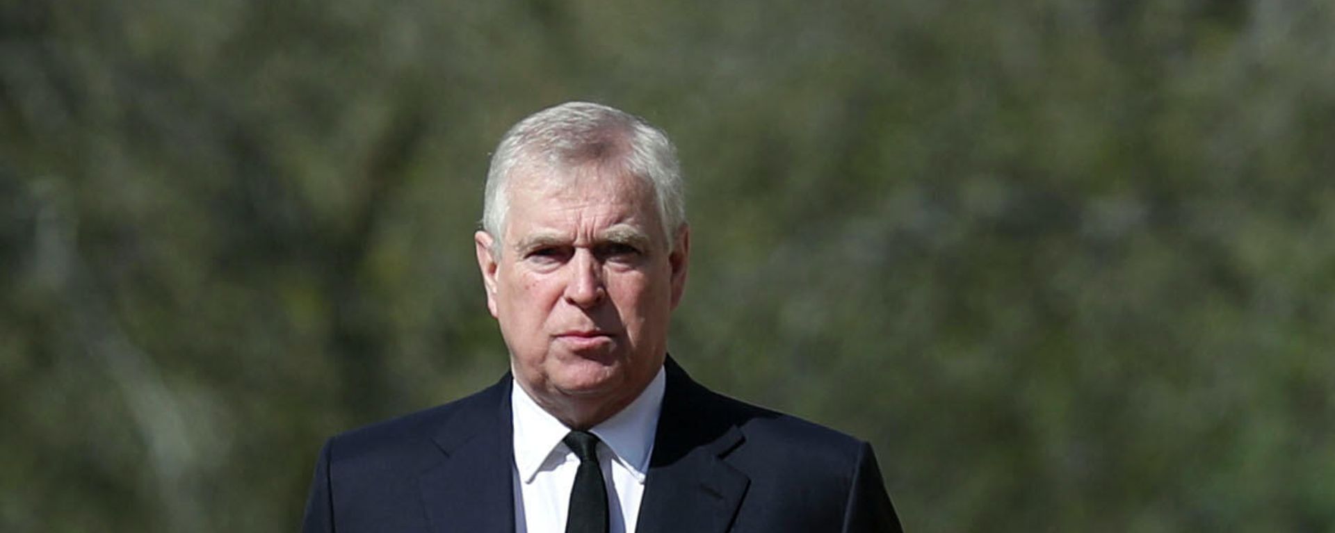 Britain's Prince Andrew attends the Sunday service at the Royal Chapel of All Saints at Royal Lodge, Windsor, following the announcement of Prince Philip, in England, Sunday, April 11, 2021. Britain's Prince Andrew attends the Sunday service at the Royal Chapel of All Saints at Royal Lodge, Windsor, following the announcement of Prince Philip, in England, Sunday, April 11, 2021. - Sputnik International, 1920, 18.12.2021