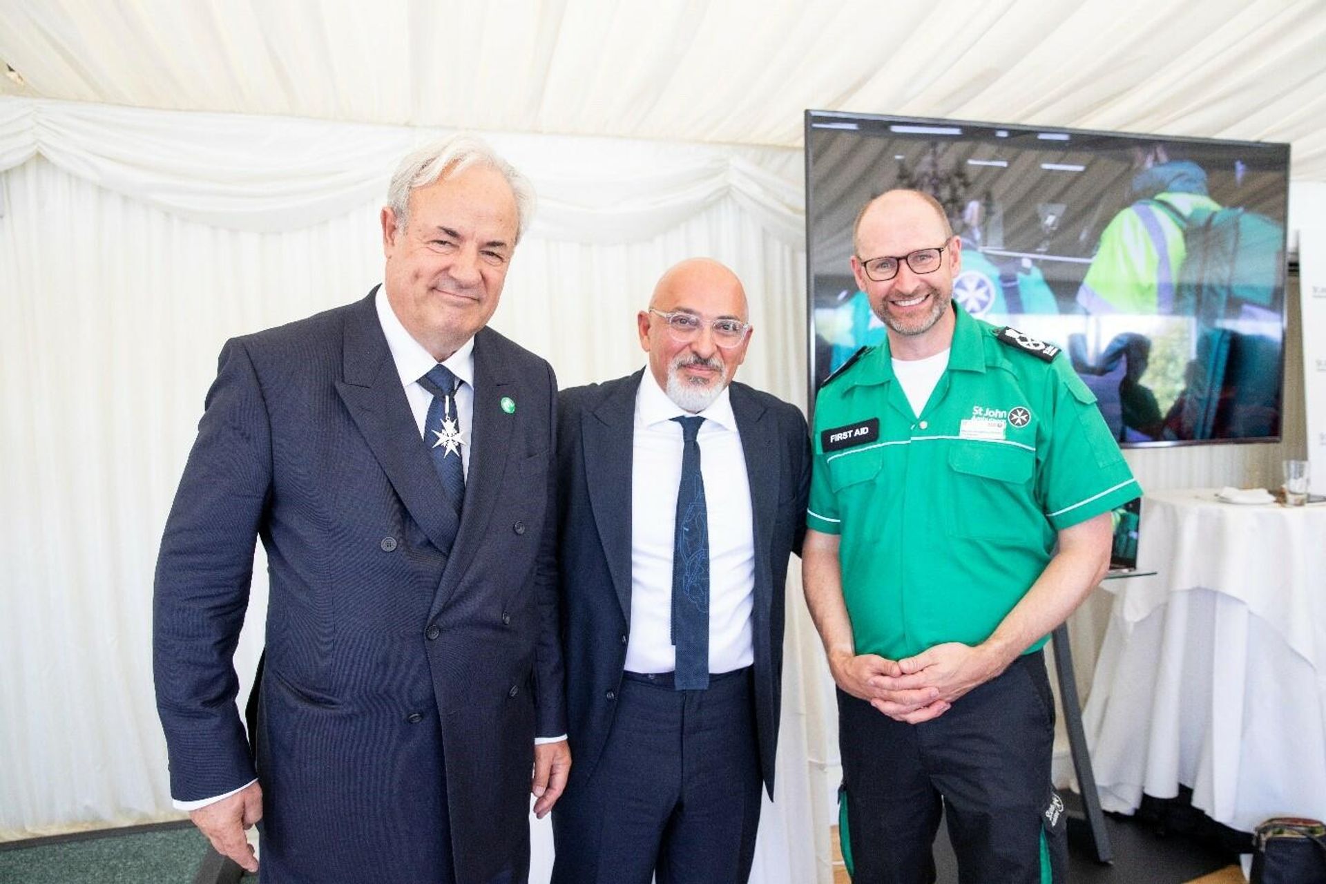 Tory MP James Gray, Nadhim Zahawi and SJA chief exec Martin Houghton-Brown at the event Tory MP James Gray, Nadhim Zahawi and SJA chief exec Martin Houghton-Brown at the event - Sputnik International, 1920, 06.07.2022