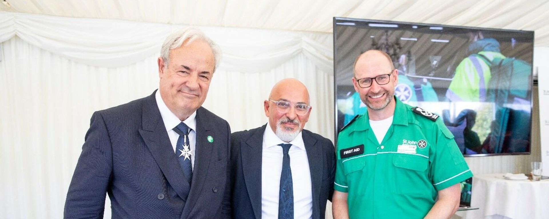 Tory MP James Gray, Nadhim Zahawi and SJA chief exec Martin Houghton-Brown at the event Tory MP James Gray, Nadhim Zahawi and SJA chief exec Martin Houghton-Brown at the event - Sputnik International, 1920, 12.10.2021