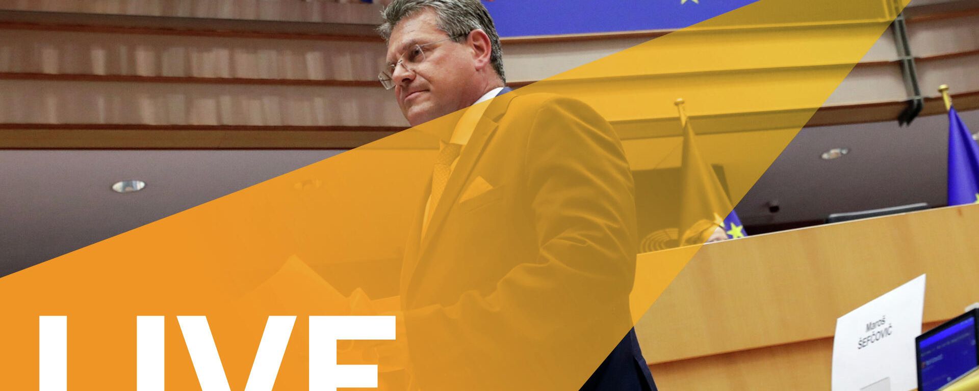 EU Commission's Sefcovic Holds Press Conference on Northern Ireland Protocol - Sputnik International, 1920, 13.10.2021