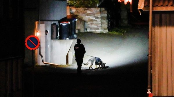 A police officer investigates after several people were killed and others were injured by a man using a bow and arrows to carry out attacks, in Kongsberg, Norway, October 13, 2021 - Sputnik International