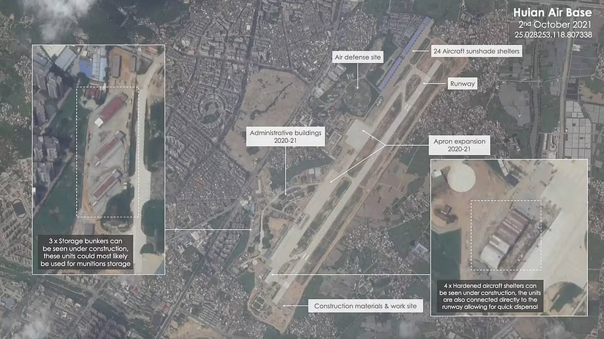 Reported construction at Huian Air Base - Sputnik International, 1920, 15.10.2021