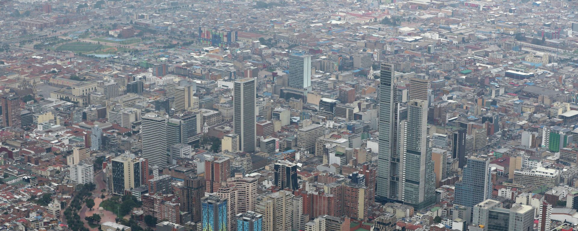 A view of downtown from Monserrate Hill in Bogota, Colombia, Thursday, March 19, 2020. - Sputnik International, 1920, 16.10.2021