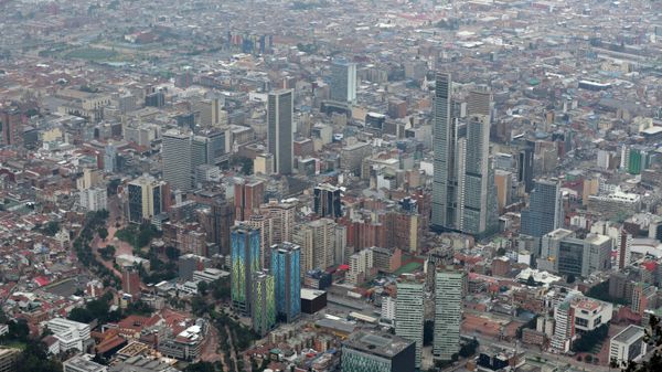 A view of downtown from Monserrate Hill in Bogota, Colombia, Thursday, March 19, 2020. - Sputnik International