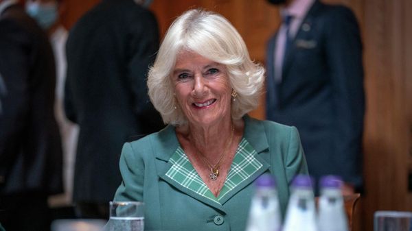Britain's Camilla, Duchess of Cornwall gestures during a Women in Journalism mentoring session and panel discussion at Dumfries House in Cumnock, Ayrshire in Scotland on September 9, 2021 Britain's Camilla, Duchess of Cornwall gestures during a Women in Journalism mentoring session and panel discussion at Dumfries House in Cumnock, Ayrshire in Scotland on September 9, 2021 - Sputnik International