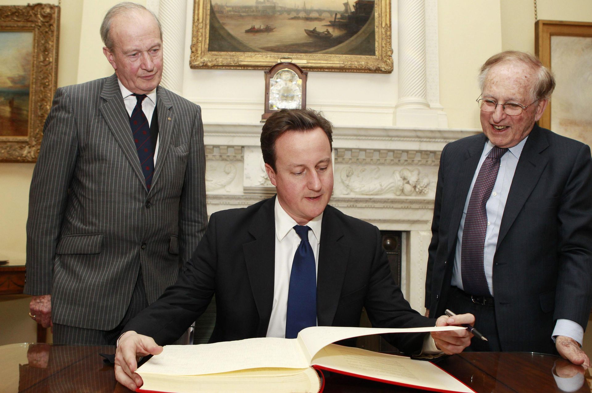 Lord Janner (right) with David Cameron in the run up to Holocaust Memorial Day in 2011 Lord Janner (right) with David Cameron in the run up to Holocaust Memorial Day in 2011 - Sputnik International, 1920, 19.10.2021