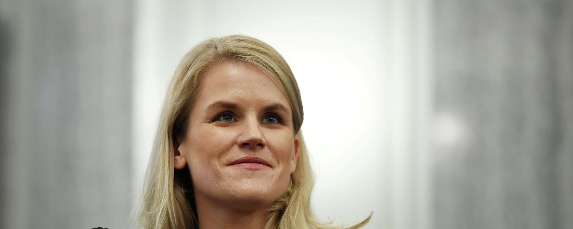 FILE PHOTO: Former Facebook employee and whistleblower Frances Haugen testifies during a hearing entitled 'Protecting Kids Online: Testimony from a Facebook Whistleblower' in Washington - Sputnik International, 1920, 25.10.2021