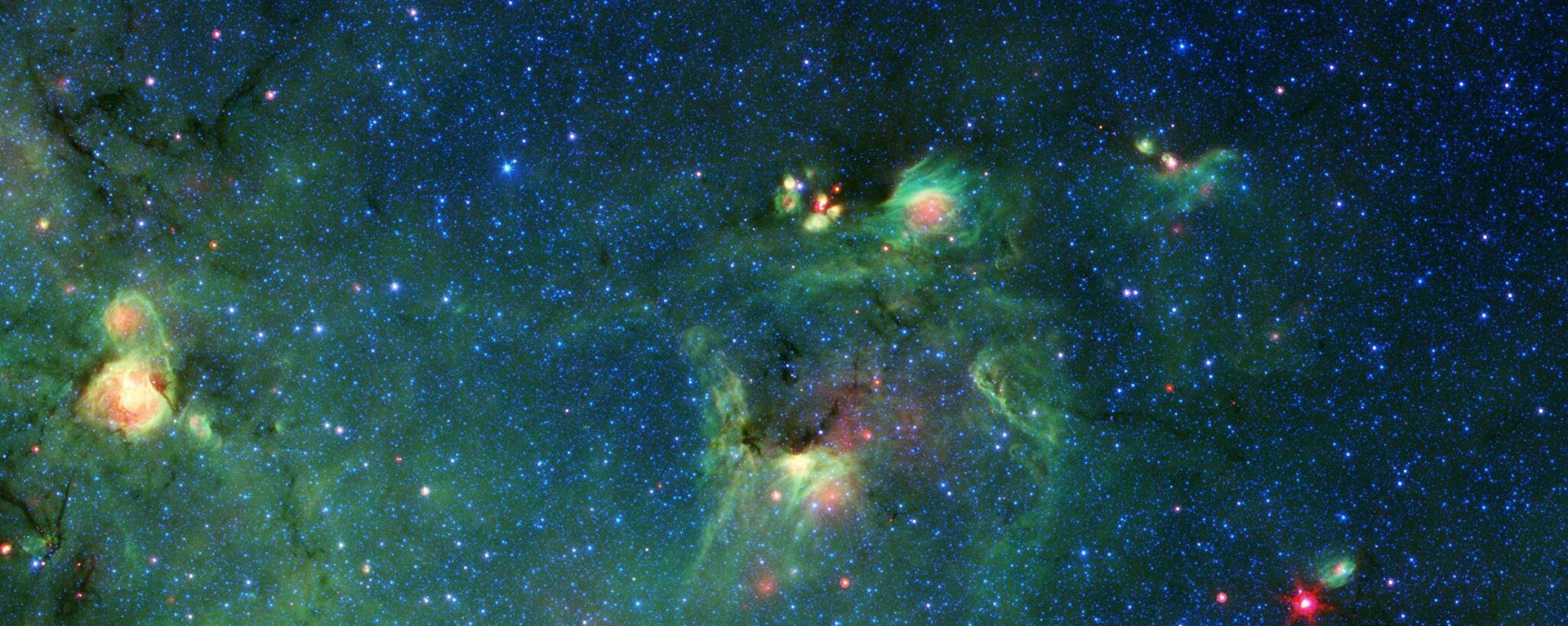 Godzilla Nebula Imaged by Spitzer
Godzilla Nebula Imaged by Spitzer
- Sputnik International, 1920, 28.10.2021