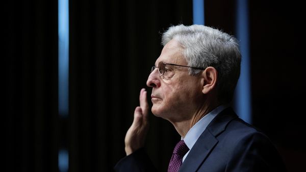 Merrick Garland, U.S. attorney general, is sworn in before a Senate Judiciary Committee hearing in Washington, D.C., U.S., on Wednesday, Oct. 27, 2021. - Sputnik International