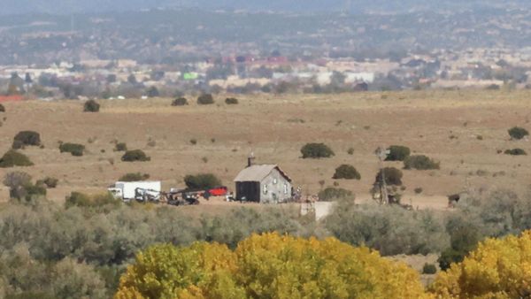 The film set of Rust, where Hollywood actor Alec Baldwin fatally shot a cinematographer and wounded a director when he discharged a prop gun, is seen from a distance, in Santa Fe, New Mexico, U.S., October 23, 2021.  - Sputnik International