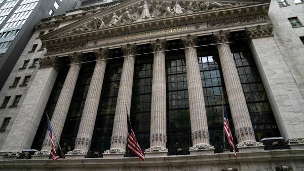 The New York Stock Exchange operates during normal business hours in the Financial District, Wednesday, Oct. 13, 2021, in the Manhattan borough of New York. - Sputnik International