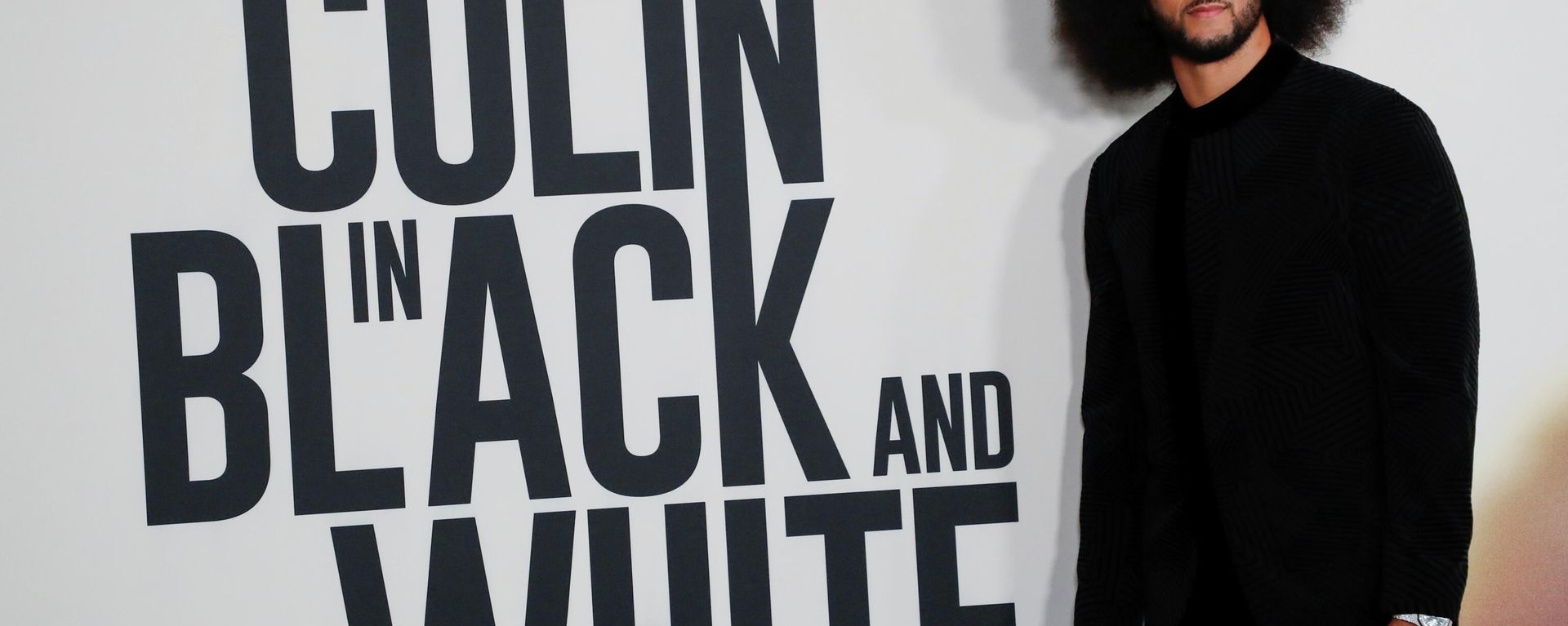 Colin Kaepernick attends a premiere for the miniseries Colin in Black & White at the Academy Museum of Motion Pictures in Los Angeles, California, U.S. Colin Kaepernick attends a premiere for the miniseries Colin in Black & White at the Academy Museum of Motion Pictures in Los Angeles, California, U.S. - Sputnik International, 1920, 31.10.2021