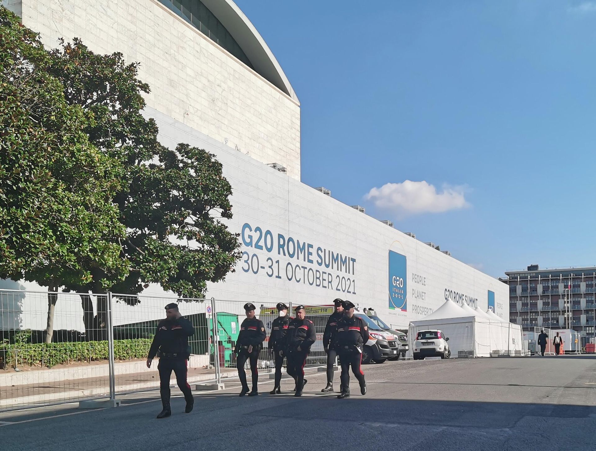 The carabinieri in Rome during G20 summit - Sputnik International, 1920, 31.10.2021
