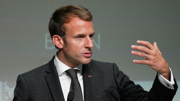 French President Emmanuel Macron delivers his speech at the Quai Branly museum in Paris, France, October 27, 2021. - Sputnik International