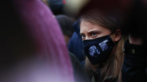 Swedish climate activist Greta Thunberg takes part in a protest at Festival Park in Glasgow on the sidelines of the COP26 UN Climate Summit on November 1, 2021. - Sputnik International