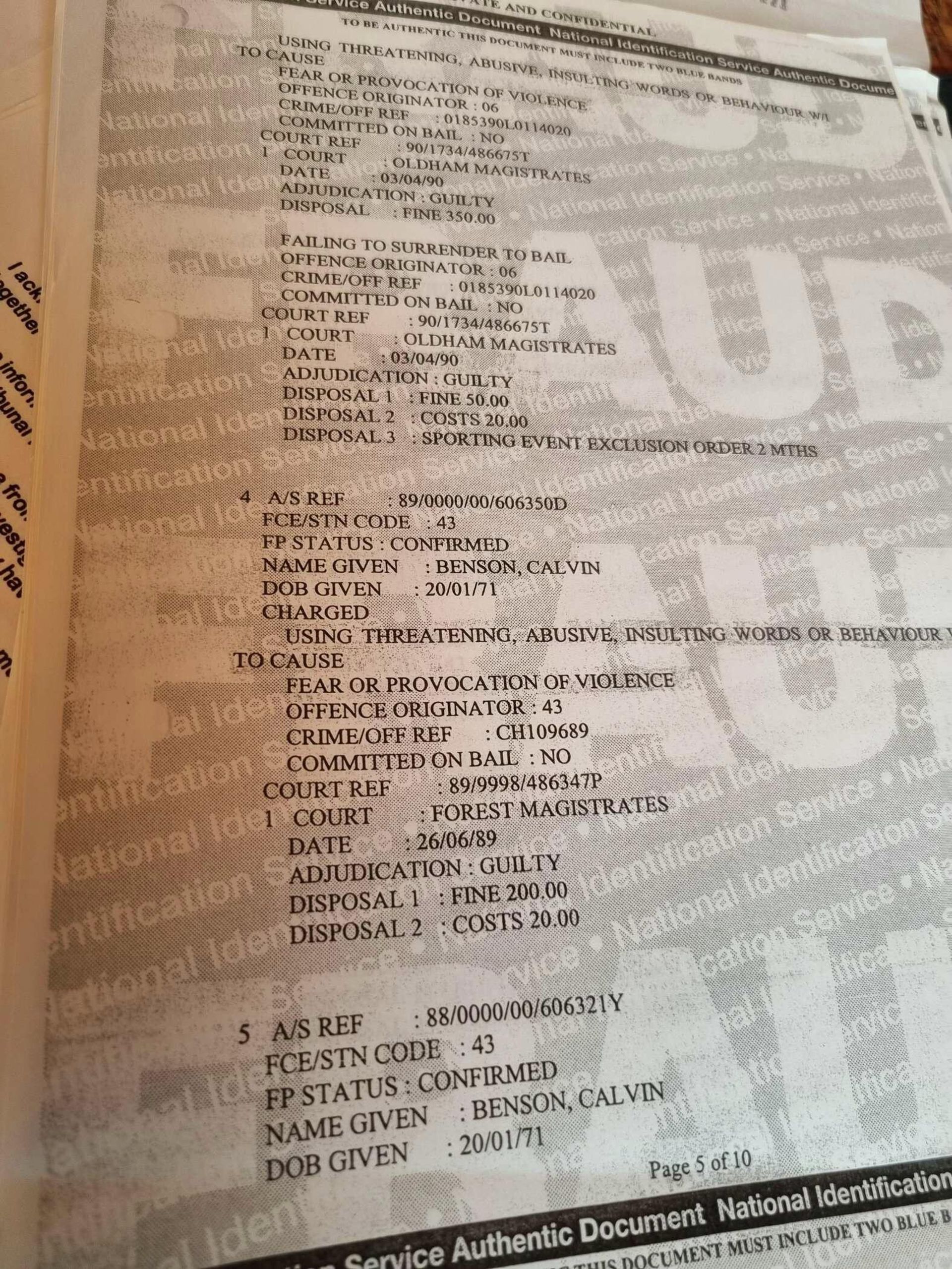 Calvin Benson's police record includes the 1990 meat pie incident - Sputnik International, 1920, 03.11.2021