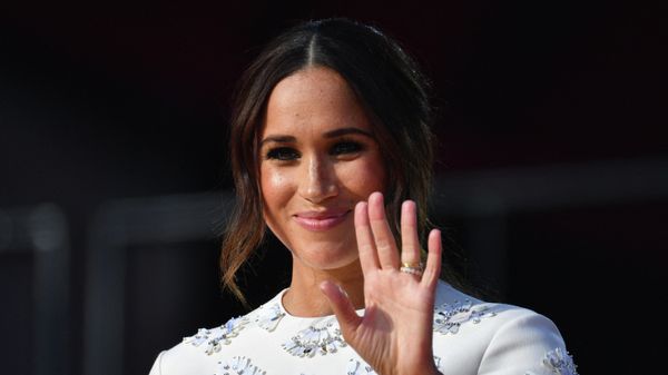 In this file photo taken on September 25, 2021 Duchess of Sussex Meghan Markle speaks during the 2021 Global Citizen Live festival at the Great Lawn, Central Park in New York City. - Meghan Markle called October 20, 2021 for the United States to provide paid family leave, confessing in an open letter to congressional leaders to feeling overwhelmed by the arrival of her daughter. - Sputnik International