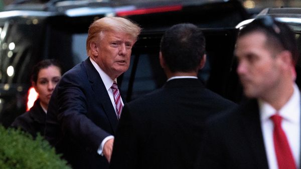 Former U.S. President Donald Trump leaves Trump Tower in the Manhattan borough of New York City, New York, U.S., October 18, 2021. Former U.S. President Donald Trump leaves Trump Tower in the Manhattan borough of New York City, New York, U.S., October 18, 2021. - Sputnik International