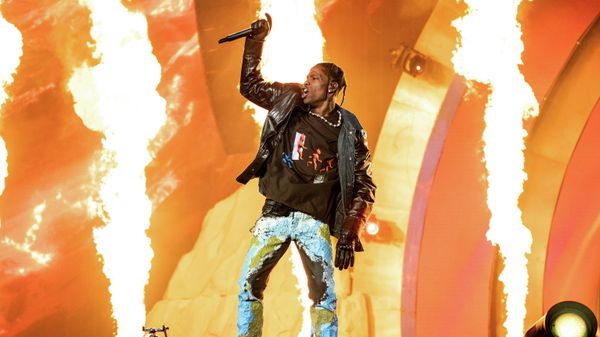 Travis Scott performs at Day 1 of the Astroworld Music Festival at NRG Park on Friday, Nov. 5, 2021, in Houston. - Sputnik International
