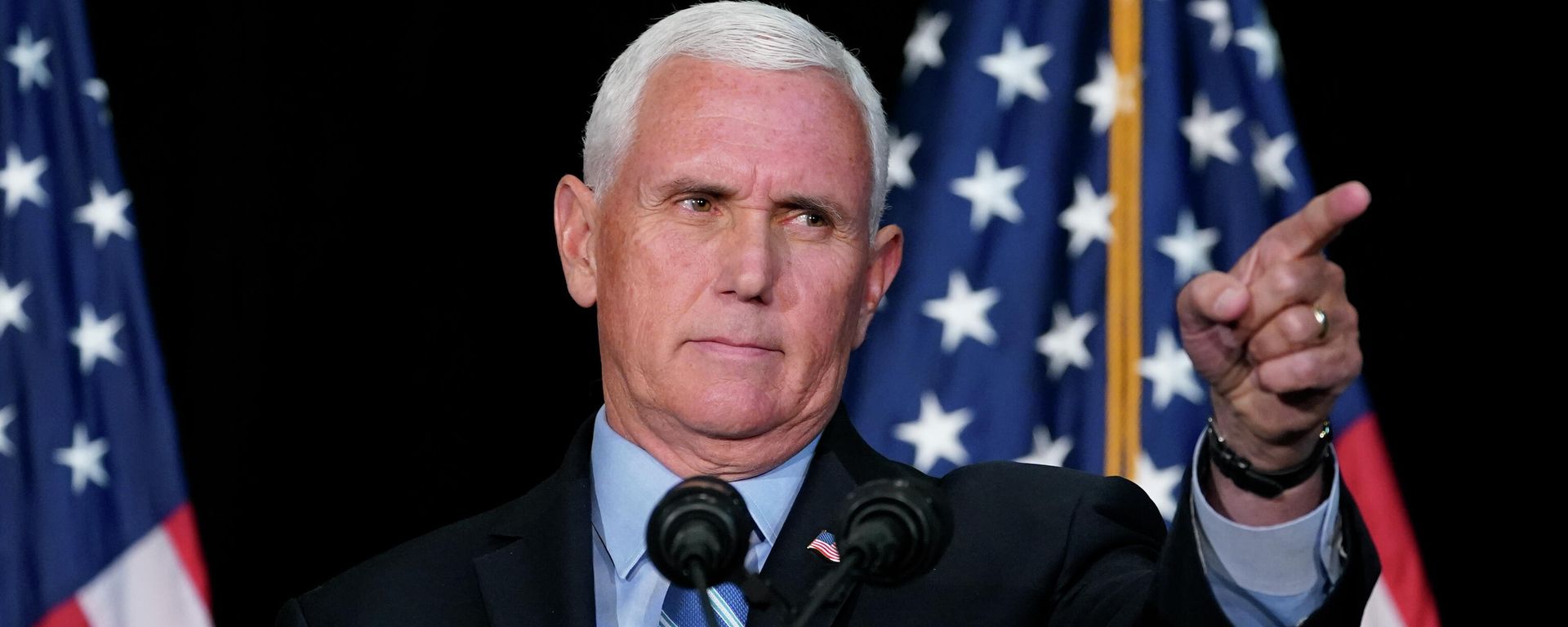 Former Vice President Mike Pence speaks about educational freedom at Patrick Henry College in Purcellville, Va., Thursday, Oct. 28, 2021. Former Vice President Mike Pence speaks about educational freedom at Patrick Henry College in Purcellville, Va., Thursday, Oct. 28, 2021. - Sputnik International, 1920, 20.10.2022