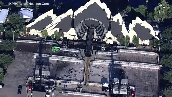 The main stage of NRG Park is seen the morning after a deadly crush of fans took place during an Astroworld Festival performance by rapper Travis Scott in Houston - Sputnik International