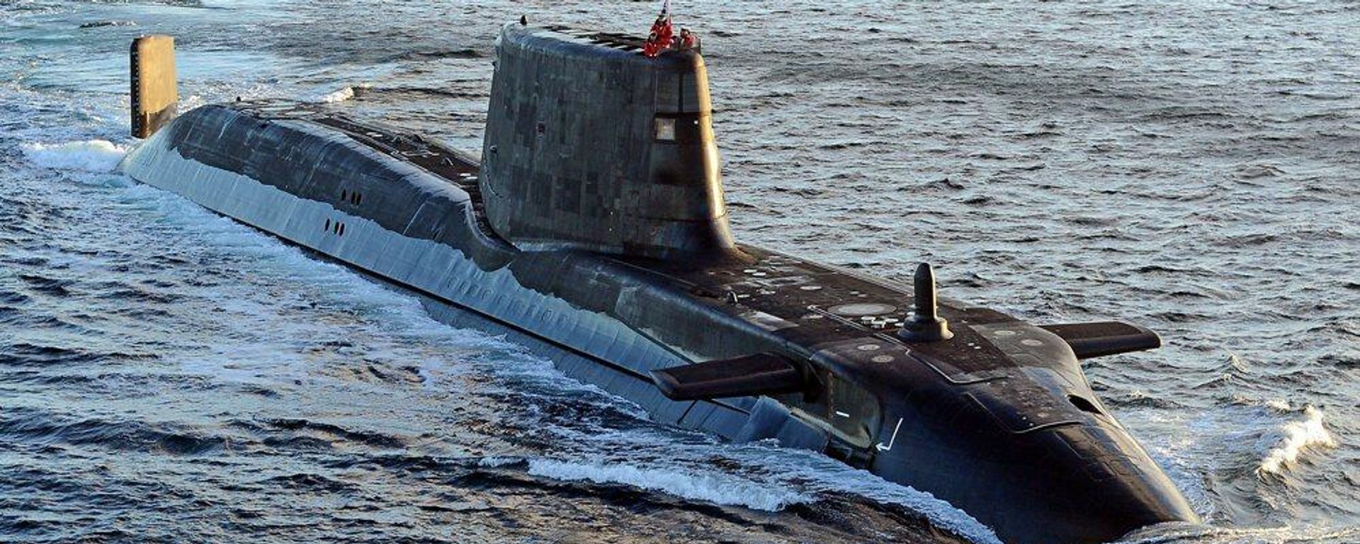 Astute class submarine HMS Ambush is pictured during sea trials near Scotland Astute class submarine HMS Ambush is pictured during sea trials near Scotland - Sputnik International, 1920, 10.11.2021