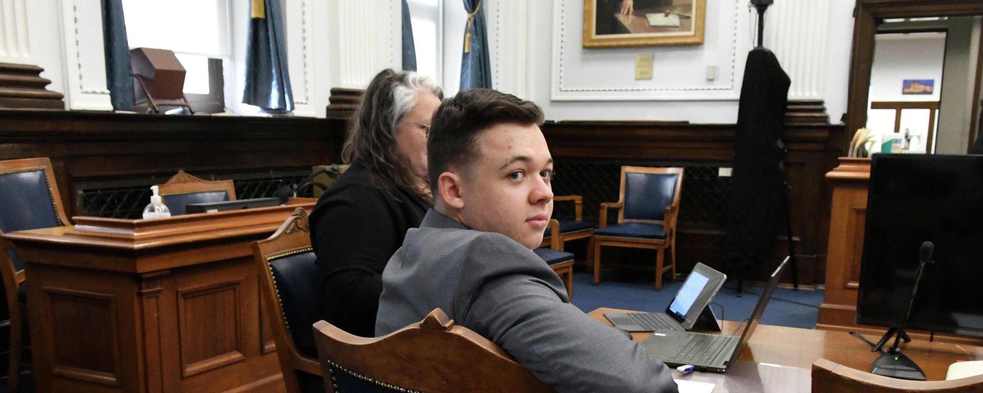 Kyle Rittenhouse waits for court to begin during the Kyle Rittenhouse trial in Kenosha (Wisconsin) Circuit Court in Kenosha, Wisconsin, U.S., November 9, 2021. Kyle Rittenhouse waits for court to begin during the Kyle Rittenhouse trial in Kenosha (Wisconsin) Circuit Court in Kenosha, Wisconsin, U.S., November 9, 2021. - Sputnik International, 1920, 21.11.2021
