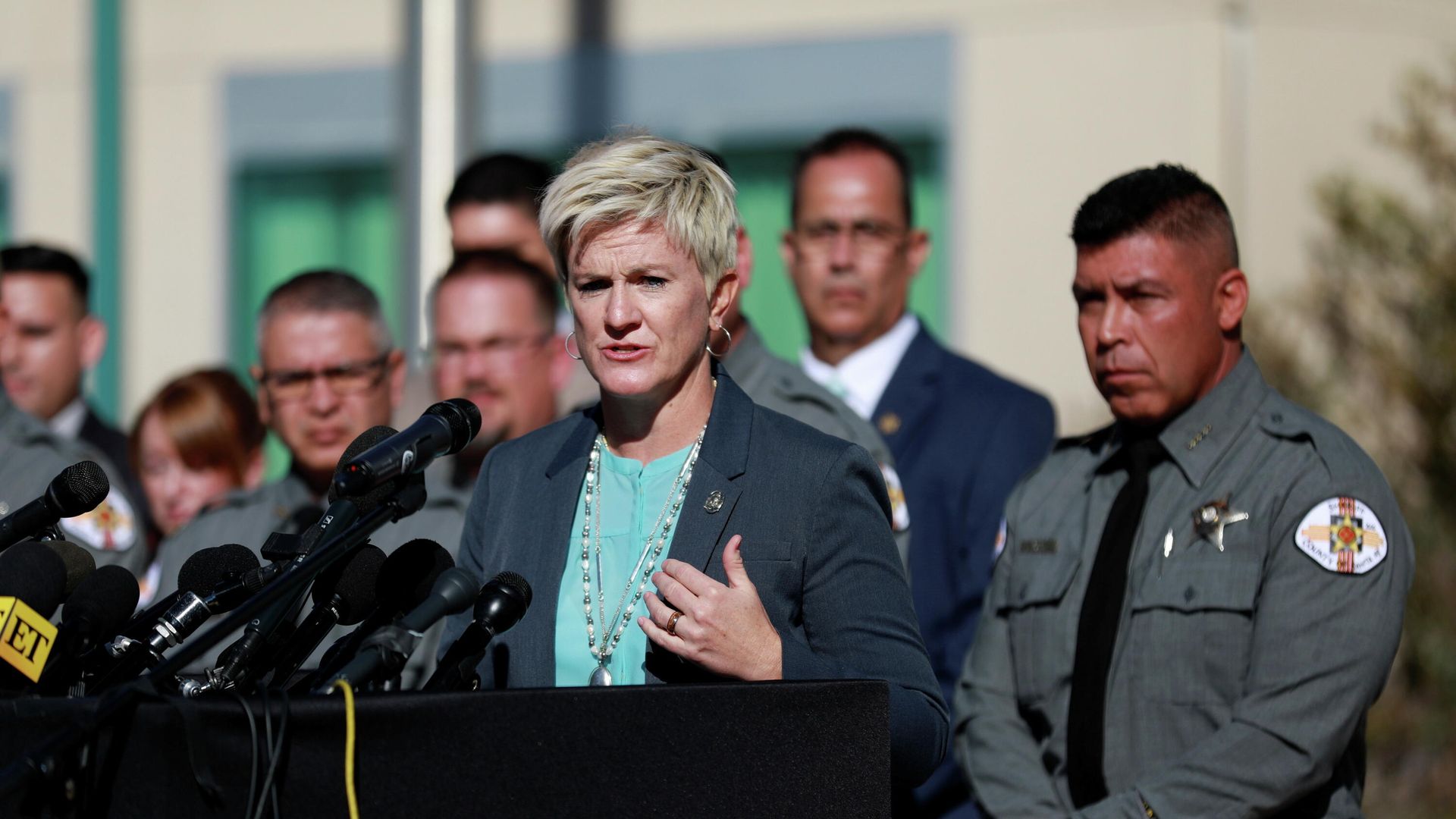 District attorney Mary Carmack-Altwies speaks at a news conference after actor Alec Baldwin accidentally shot and killed cinematographer Halyna Hutchins on the film set of the movie Rust in Santa Fe, New Mexico, U.S., October 27, 2021. - Sputnik International, 1920, 11.11.2021